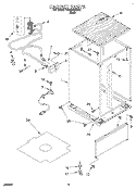 CABINET Diagram and Parts List for DP920QWDB2  Whirlpool Dishwasher