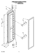 FREEZER DOOR PARTS Diagram and Parts List for KSSS42FTX00  KitchenAid Refrigerator