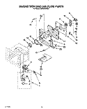 MAGNETRON AND AIR FLOW Diagram and Parts List for KEMS306XWH1  KitchenAid Wall Oven
