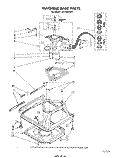 MACHINE BASE Diagram and Parts List for LA7700XSW0  Whirlpool Washer