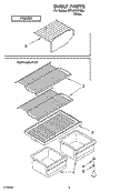 SHELF PARTS, OPTIONAL PARTS Diagram and Parts List for ST14CKXKQ04  Whirlpool Refrigerator