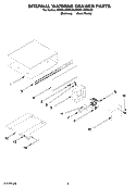 INTERNAL WARMING DRAWER PARTS Diagram and Parts List for KEWS145SPA02  KitchenAid Warming Drawer
