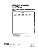 BACKGUARD Diagram and Parts List for 1335W3A  Roper Range