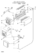 ICE MAKER, LIT/OPTIONAL Diagram and Parts List for ET19RMXGW01  Whirlpool Refrigerator