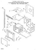 UPPER OVEN Diagram and Parts List for GBD307PDS6  Whirlpool Wall Oven