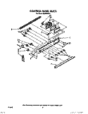 CONTROL PANEL Diagram and Parts List for RS575PXR6  Whirlpool Range