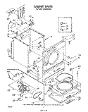 SECTION Diagram and Parts List for LE5800XSW0  Whirlpool Dryer