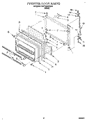 FREEZER DOOR Diagram and Parts List for 3VET19ZKBW00  Whirlpool Refrigerator