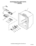 REFRIGERATOR LINER PARTS Diagram and Parts List for IX5HHEXWS08  Whirlpool Refrigerator