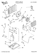 UNIT, LITERATURE Diagram and Parts List for ACV072XG0  Whirlpool Air Conditioner