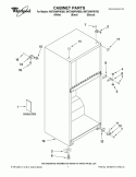 CABINET PARTS Diagram and Parts List for W8TXNWFWB00  Whirlpool Refrigerator