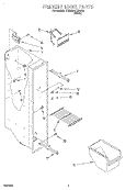 FREEZER LINER Diagram and Parts List for 7TS22AQXGW00  Whirlpool Refrigerator