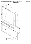 DOOR AND PANEL Diagram and Parts List for KUDJ230Y3  KitchenAid Dishwasher