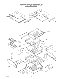 REFRIGERATOR SHELF Diagram and Parts List for KSSS36DWX00  KitchenAid Refrigerator