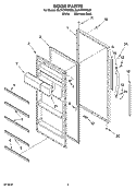 DOOR PARTS Diagram and Parts List for EL7ATRRMQ08  Whirlpool Refrigerator