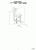 DOOR PARTS Diagram and Parts List for YGH5184XPQ2  Whirlpool Microwave