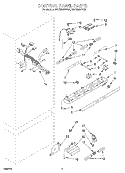 CONTROL PANEL Diagram and Parts List for KBLS36MHX00  KitchenAid Refrigerator