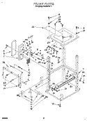 FRAME Diagram and Parts List for KUCS181T1  KitchenAid Trash Compactor