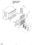 CABINET Diagram and Parts List for ACE082XD1  Whirlpool Air Conditioner
