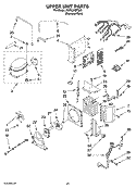 UPPER UNIT PARTS Diagram and Parts List for KSSC36QTS00  KitchenAid Refrigerator