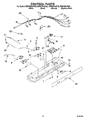 CONTROL PARTS Diagram and Parts List for KSRK25ILBT03  KitchenAid Refrigerator