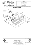 CONSOLE Diagram and Parts List for DP8700XTN1  Whirlpool Dishwasher