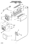 ICEMAKER PARTS Diagram and Parts List for KTRP22EMBT03  KitchenAid Refrigerator