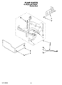 PUMP PARTS Diagram and Parts List for KUIC18NNTS0  KitchenAid Ice Maker