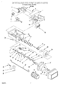MOTOR AND ICE CONTAINER Diagram and Parts List for 7ED25PQXDW02  Whirlpool Refrigerator