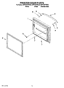FREEZER DOOR PARTS Diagram and Parts List for KBFS25ETSS00  KitchenAid Refrigerator