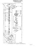 GEARCASE Diagram and Parts List for LA9800XSW2  Whirlpool Washer