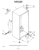 CABINET Diagram and Parts List for EV130EXPW0  Whirlpool Freezer