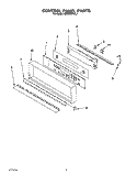 CONTROL PANEL, LIT/OPTIONAL Diagram and Parts List for KEBS246YBL1  KitchenAid Wall Oven