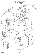 ICE MAKER Diagram and Parts List for 3XKGN7050F01  Whirlpool Refrigerator