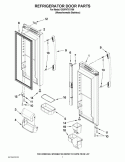 REFRIGERATOR DOOR PARTS Diagram and Parts List for GX5FHTXVY06  Whirlpool Refrigerator