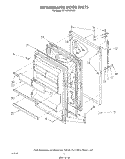REFRIGERATOR DOOR , LIT/OPTIONAL Diagram and Parts List for ET18ZKXTG01  Whirlpool Refrigerator