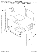 OVEN PARTS Diagram and Parts List for KBMC140HSS03  KitchenAid Microwave Oven Combo