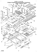 SHELF, LIT/OPTIONAL Diagram and Parts List for ET20DKXBN00  Whirlpool Refrigerator
