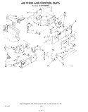 AIR FLOW AND CONTROL Diagram and Parts List for 4KSRT26DTW00  KitchenAid Refrigerator