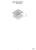 OVEN RACK, LITERATURE Diagram and Parts List for FGS385BW3  Roper Range