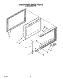 UPPER OVEN DOOR Diagram and Parts List for SE960PEYN2  Whirlpool Range