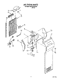 AIR FLOW Diagram and Parts List for KSRB22QABL00  KitchenAid Refrigerator
