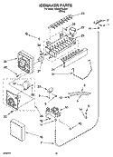 ICEMAKER PARTS, PARTS NOT ILLUSTRATED Diagram and Parts List for SS25AFXLQ01  Whirlpool Refrigerator