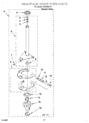 BRAKE AND DRIVE TUBE Diagram and Parts List for LXR5232JQ1  Whirlpool Washer