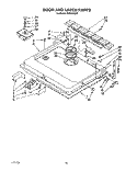 DOOR AND LATCH Diagram and Parts List for KUDA23SY0  KitchenAid Dishwasher