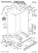 CABINET, LITERATURE Diagram and Parts List for KSSC42FKB01  KitchenAid Refrigerator