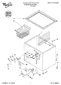 SECTION Diagram and Parts List for EH070FXEN01  Whirlpool Freezer