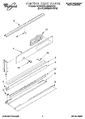 CONTROL PANEL Diagram and Parts List for RB160PXBQ1  Whirlpool Wall Oven