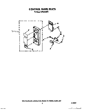 CONTROL PANEL Diagram and Parts List for MS1650XW0  Whirlpool Microwave