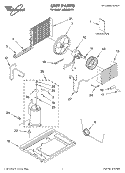 UNIT, LITERATURE Diagram and Parts List for ACM052XK1  Whirlpool Air Conditioner